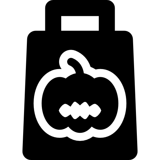 bolsa de halloween icono gratis