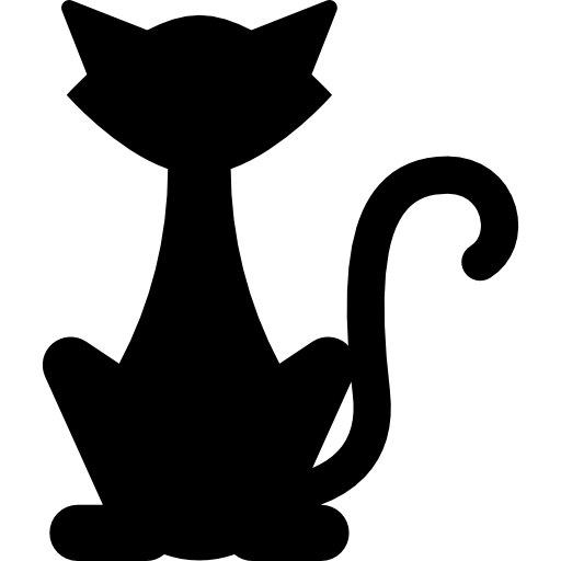 Black cat 3 icon - Free black animal icons