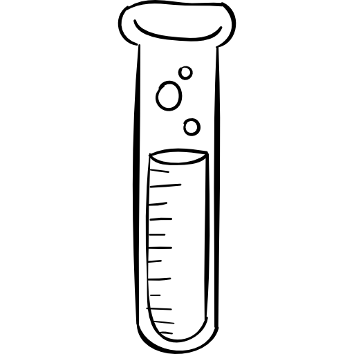Пробирка схематический рисунок
