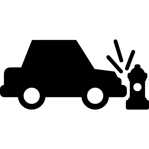 accidente automovilístico icono gratis