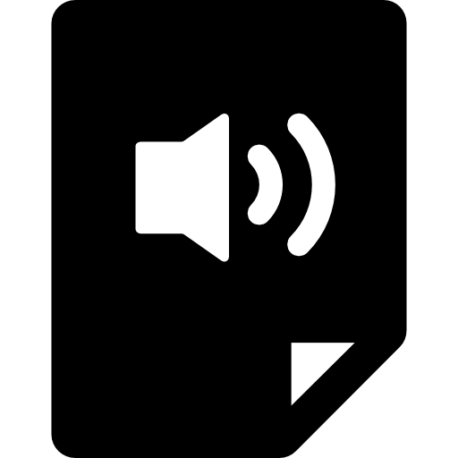 archivo de audio icono gratis