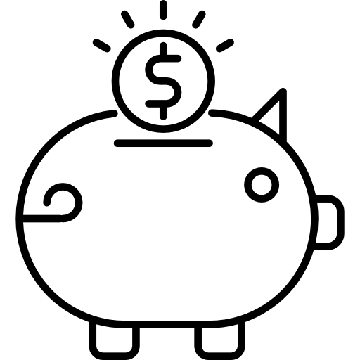 Piggy bank free icon