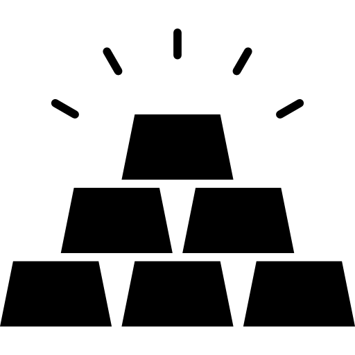 lingote de oro icono gratis