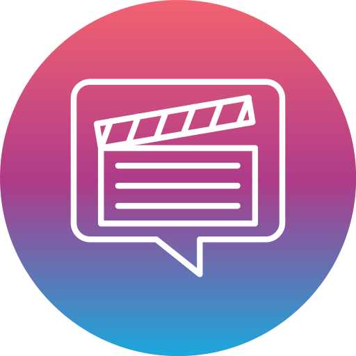 subtítulos icono gratis