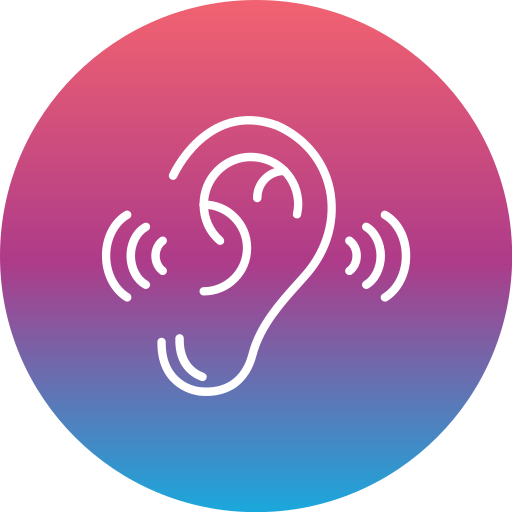 Listening Generic Flat Gradient icon