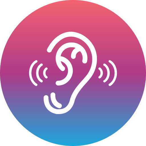 Listening Generic Flat Gradient icon