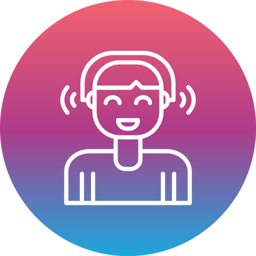 Listening Generic Flat Gradient icon