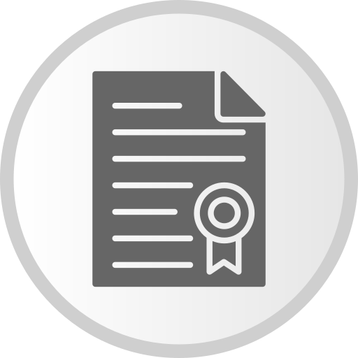 Certificate Generic Grey icon