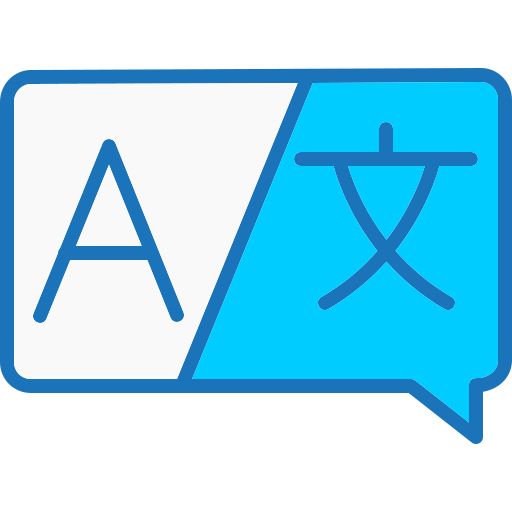 Foreign language Generic Blue icon