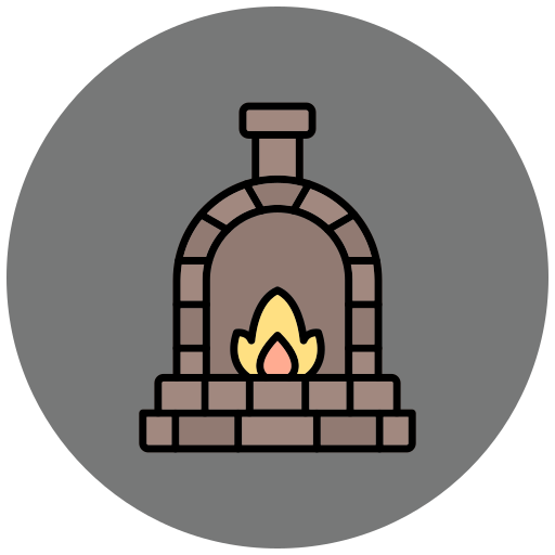 horno de piedra icono gratis