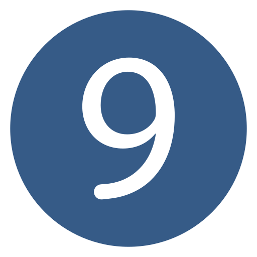 Number 9 Generic Mixed icon