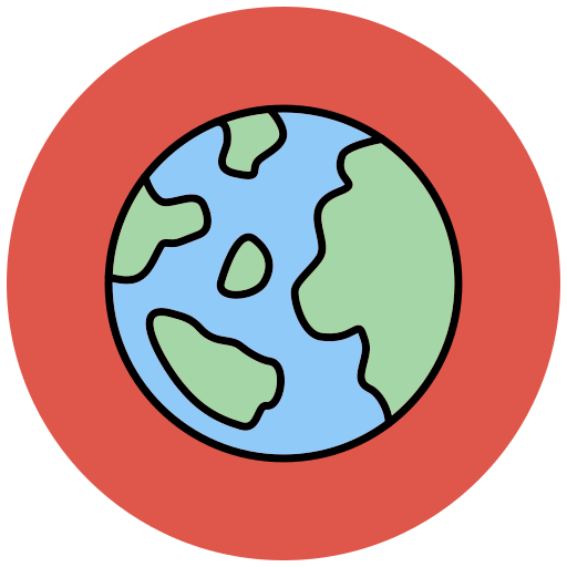 Earth globe Generic Outline Color icon