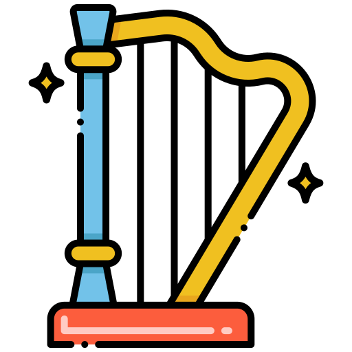 Harp Generic Outline Color icon