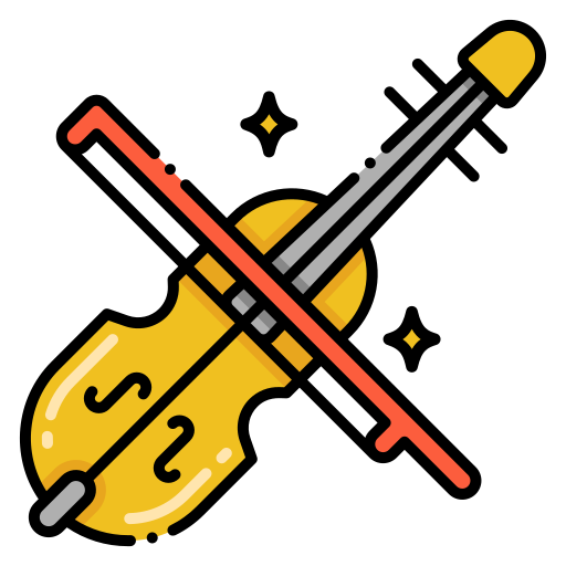 Violin Generic Outline Color icon