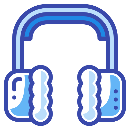 Earmuff Generic Blue Icon