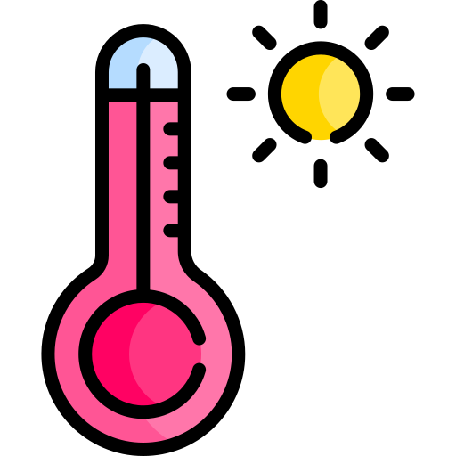 alta temperatura icono gratis