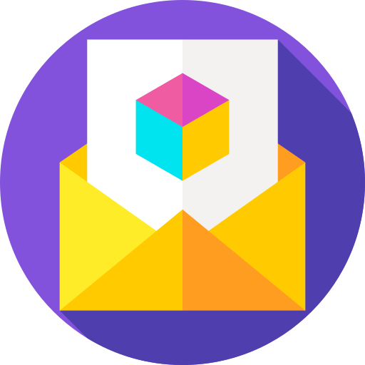 Mail Flat Circular Flat icon