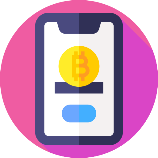 Bitcoin Flat Circular Flat icon