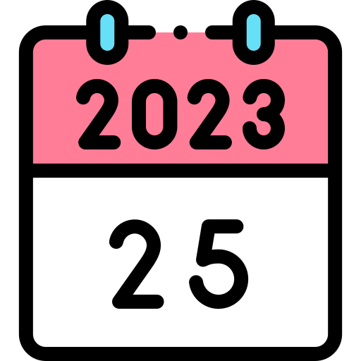 2023 - Free time and date icons