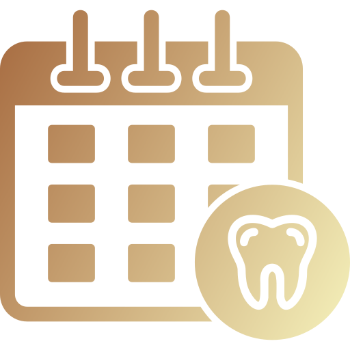 Calendario dental icono gratis