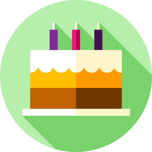 pastel de cumpleaños icono gratis