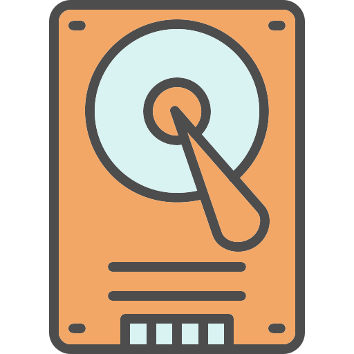 Hard disk Generic Outline Color icon