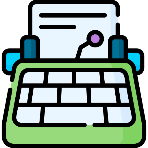 máquina de escribir icono gratis