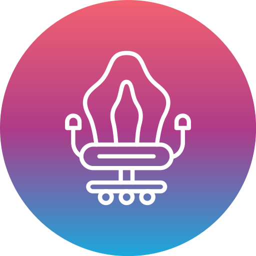 Silla de gamer icono gratis