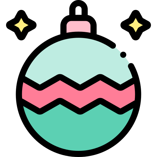 Christmas ball Detailed Rounded Lineal color icon