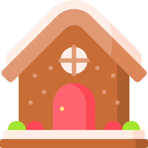 casa de jengibre icono gratis