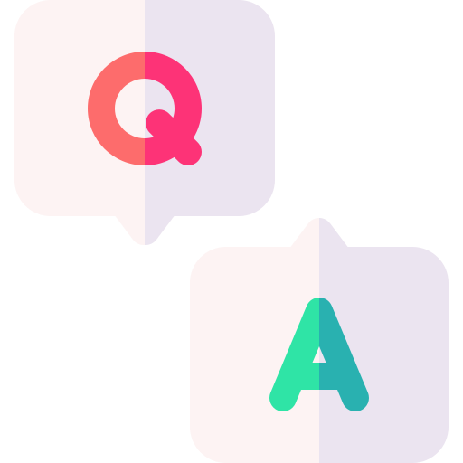 Question and answer Basic Rounded Flat icon