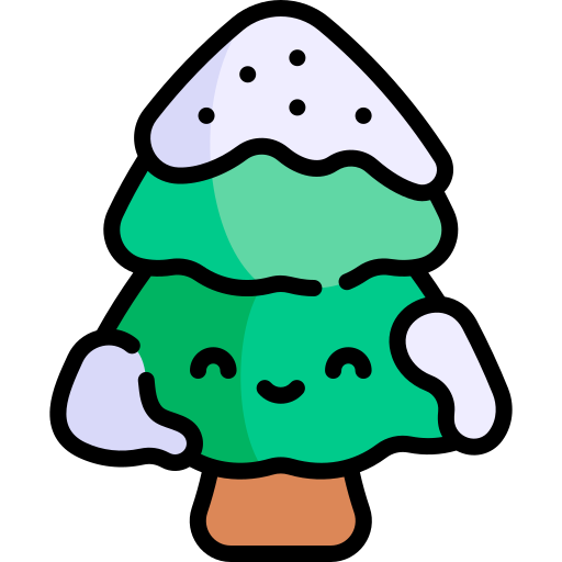 Tree Kawaii Lineal color icon