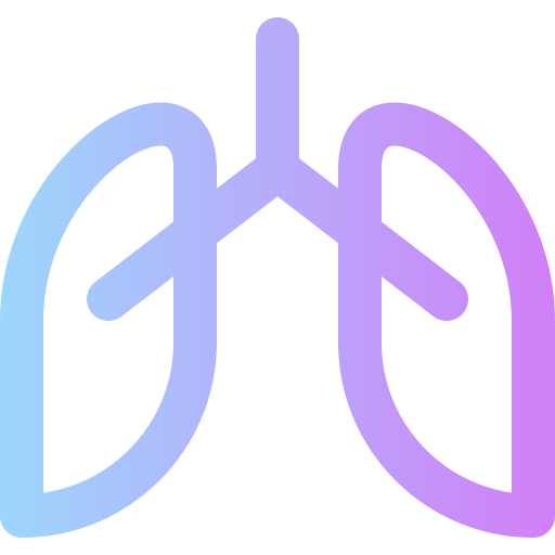 Lungs Super Basic Rounded Gradient icon