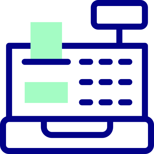 caja registradora icono gratis