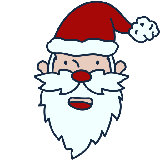 papá noel icono gratis