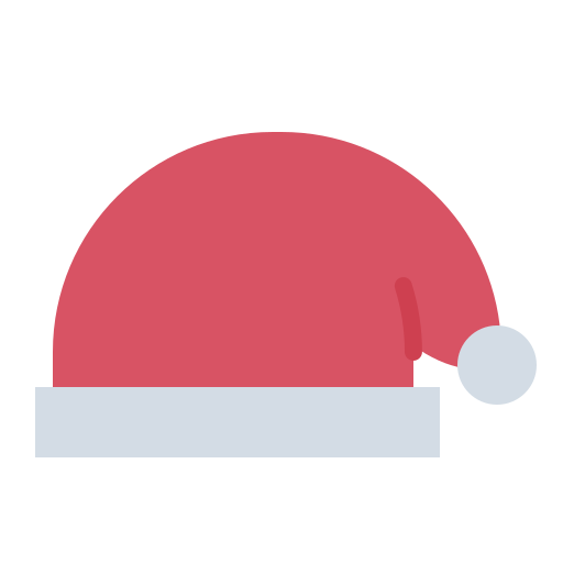 sombrero de santa icono gratis