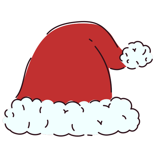 sombrero de santa icono gratis