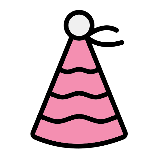 Party Hat Generic Outline Color Icon 0844