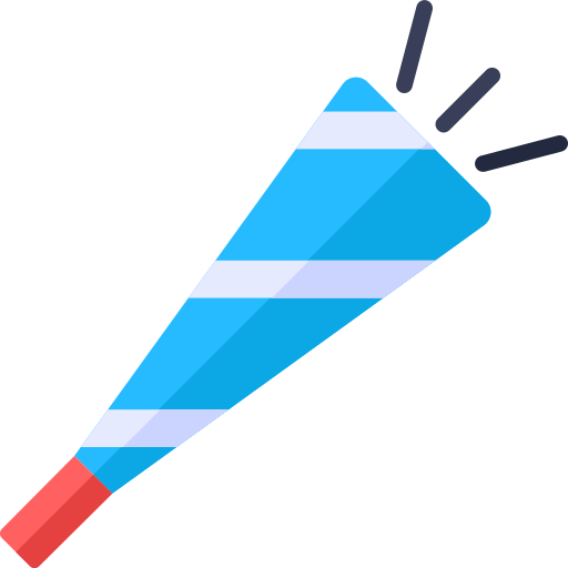 corne de fête Icône gratuit