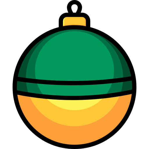 pelota de navidad icono gratis