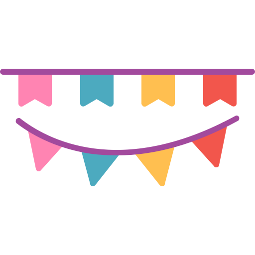 Bunting free icon