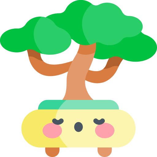 Bonsai Kawaii Flat icon