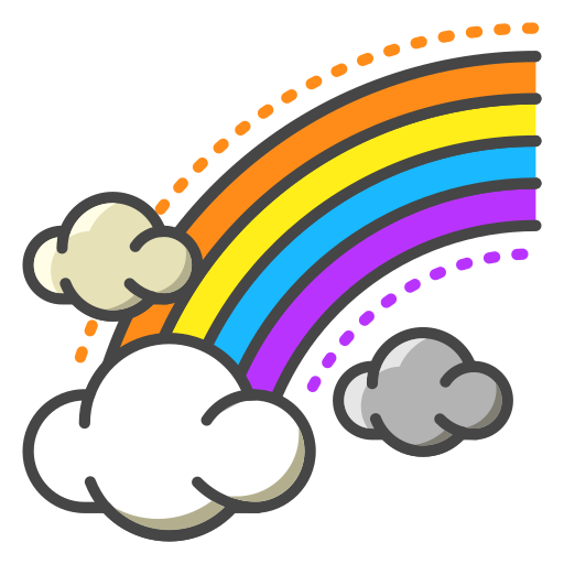 Rainbow free icon Rainbow free icon