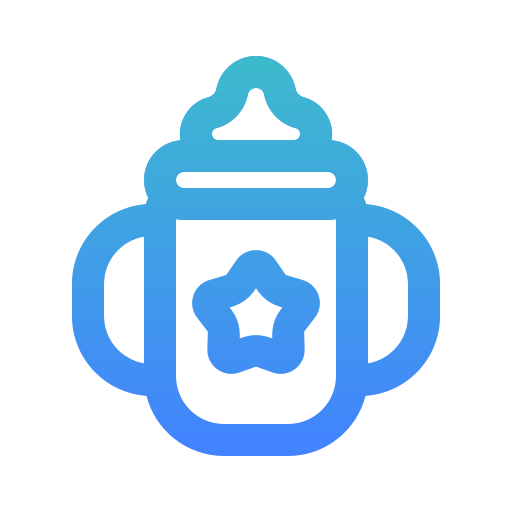 Pacifier bottle free icon