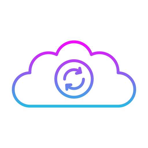 sincronización en la nube icono gratis