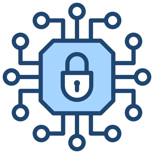 Cryptography Generic Blue Icon