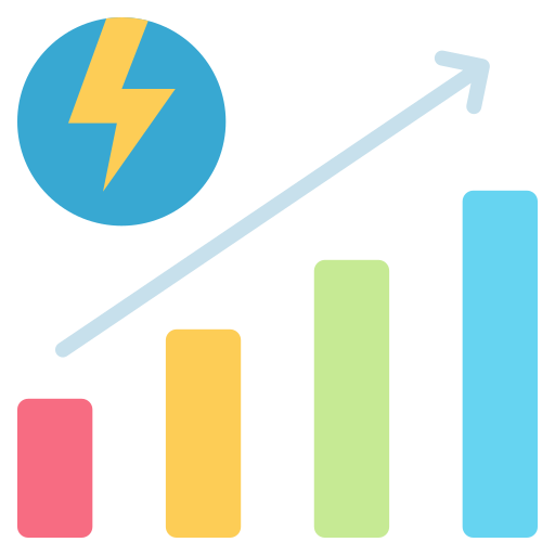 Consumo de energía icono gratis