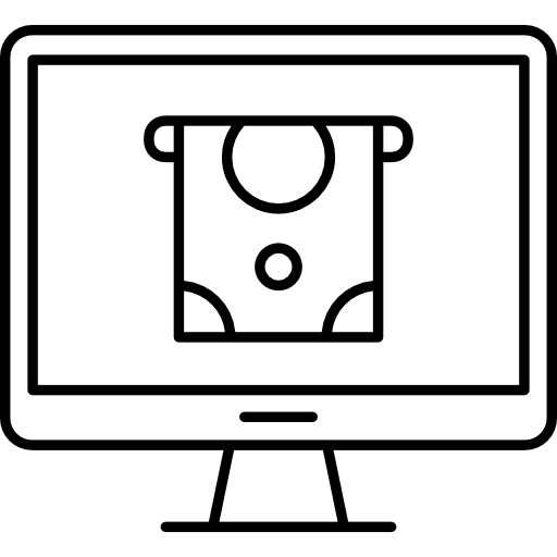 pago en línea icono gratis