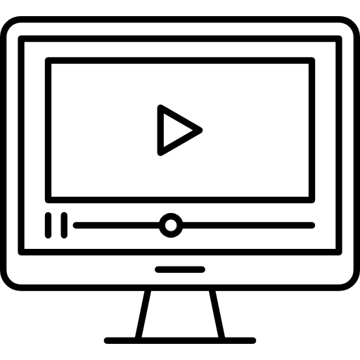 reproductor de video icono gratis
