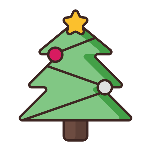 Árbol de navidad icono gratis